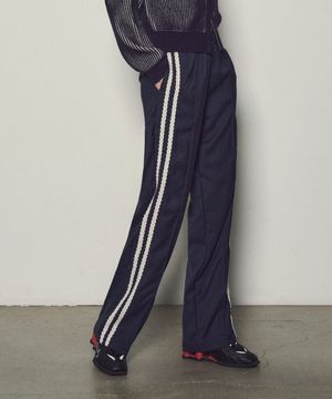 울 블렌드 포멀 소프트 트랙저 와이드 팬츠 트라우저_CTB530(네이비)