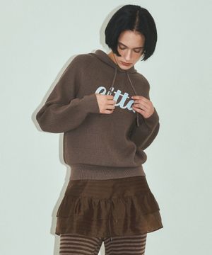 프릴 레이어드 미니 스커트_CTS615(브라운)