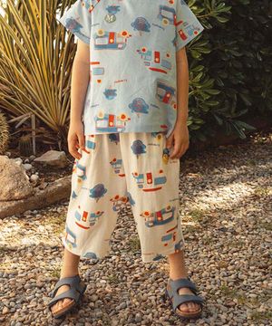 캠핑카 7부 바지 _ 크림