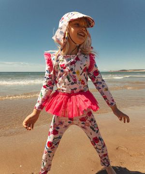 샤벳 발레리나 래쉬가드 상하SET_ pink