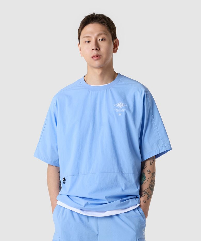 칠아웃 쿨링 그래픽 반팔 피스테 블루(UQ223CWT62)