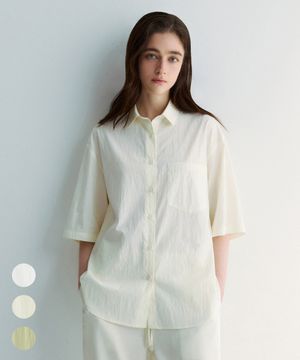 (우먼)톰보이 하프 셔츠 - 3 COLOR