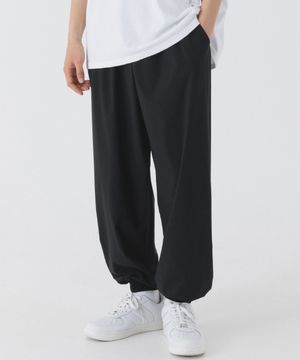 쿨 스판 세미 와이드 조거 팬츠 (블랙)