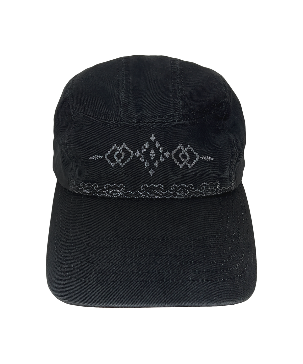 더콜디스트모먼트(THECOLDESTMOMENT) TCM ethnic 3 panel cap (black)