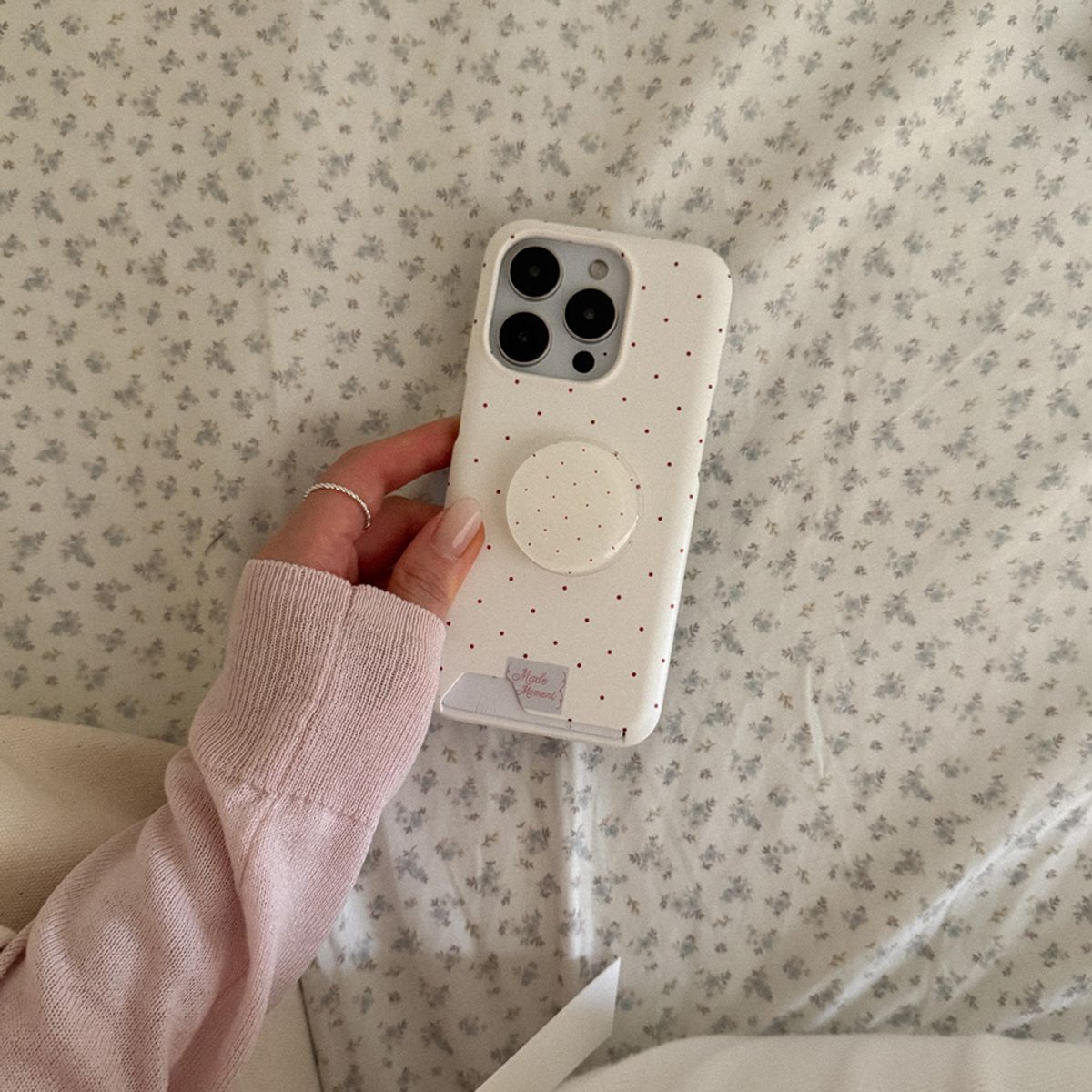 메이드모먼(MADEMOMENT) mini dot glow 디자인 [카드수납 폰케이스]