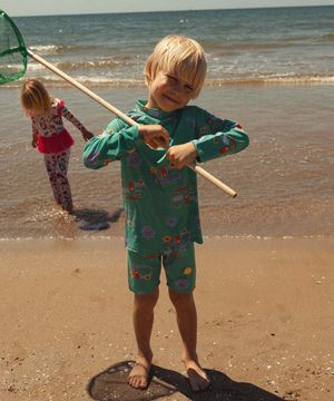 캠핑카 래쉬가드 단품 바지_Car 그린( 긴바지, 짧은 바지 선택 가능 )