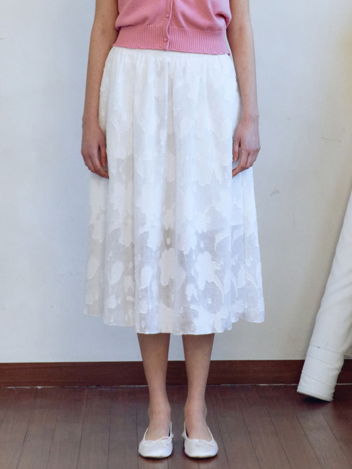 시엔느(SIENNE) Audrey Full Skirt (White)
