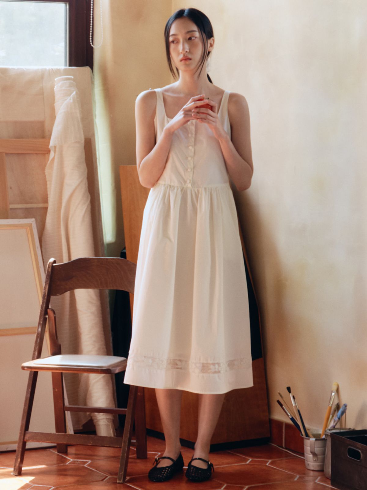 시엔느(SIENNE) Marcela Dress (Ivory)