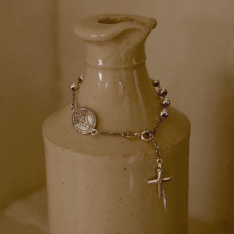 silver925 Maria Ball Cross #SB166