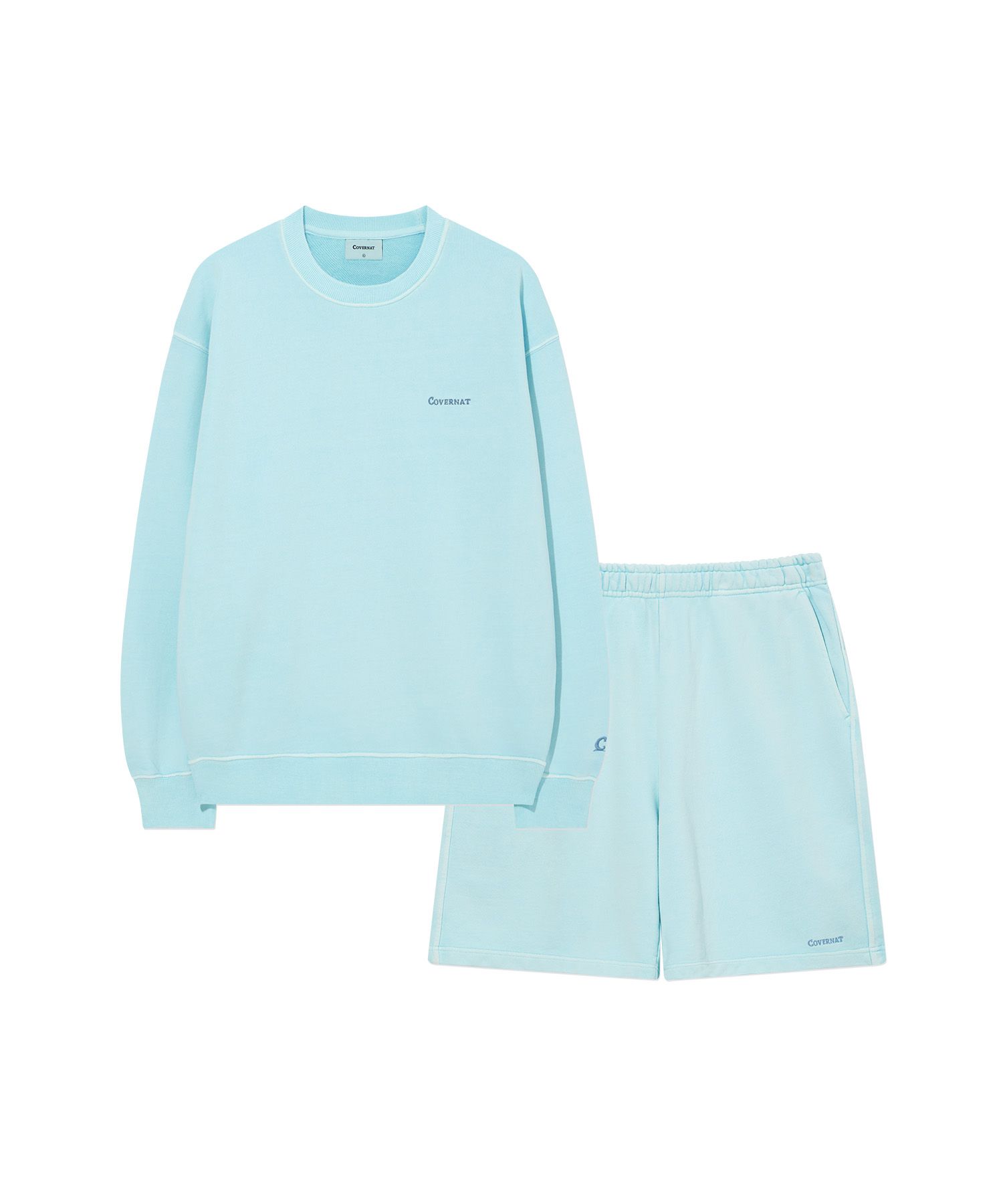 スウェット・トレーナー COVERNAT Small Authentic Dying Man to Man Sky Blue MUSINSA | COVERNAT [SET] Small Authentic Dying Man to Man