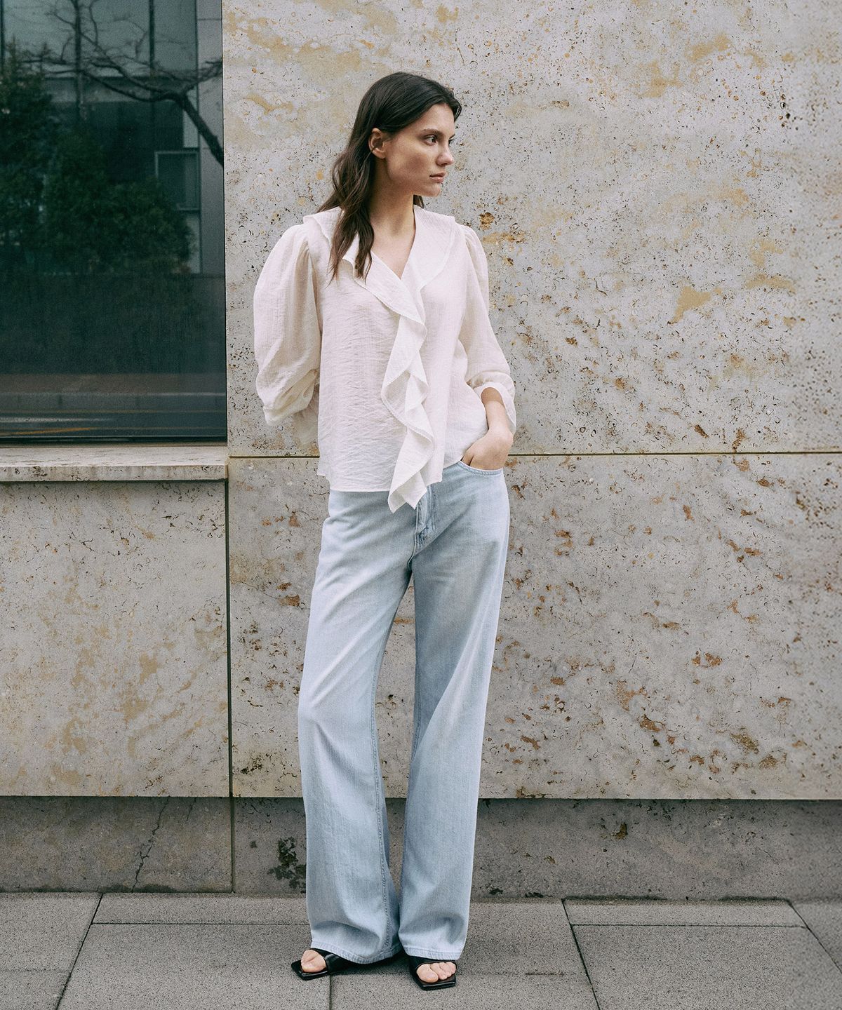 라메레이(LAMEREI) [기장선택]Summer Relaxed Denim[LMBFSU25DN5207]-Light Blue