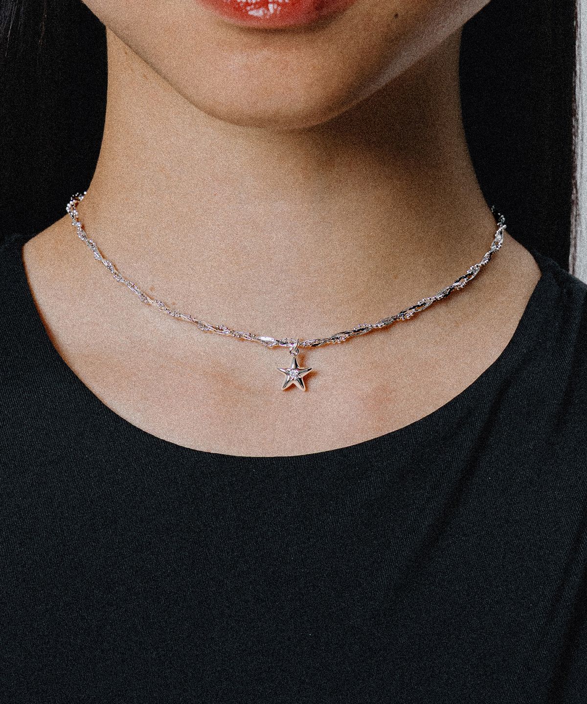 스칼렛또(SCALETTO) WS002 Shining Star Chain Necklace