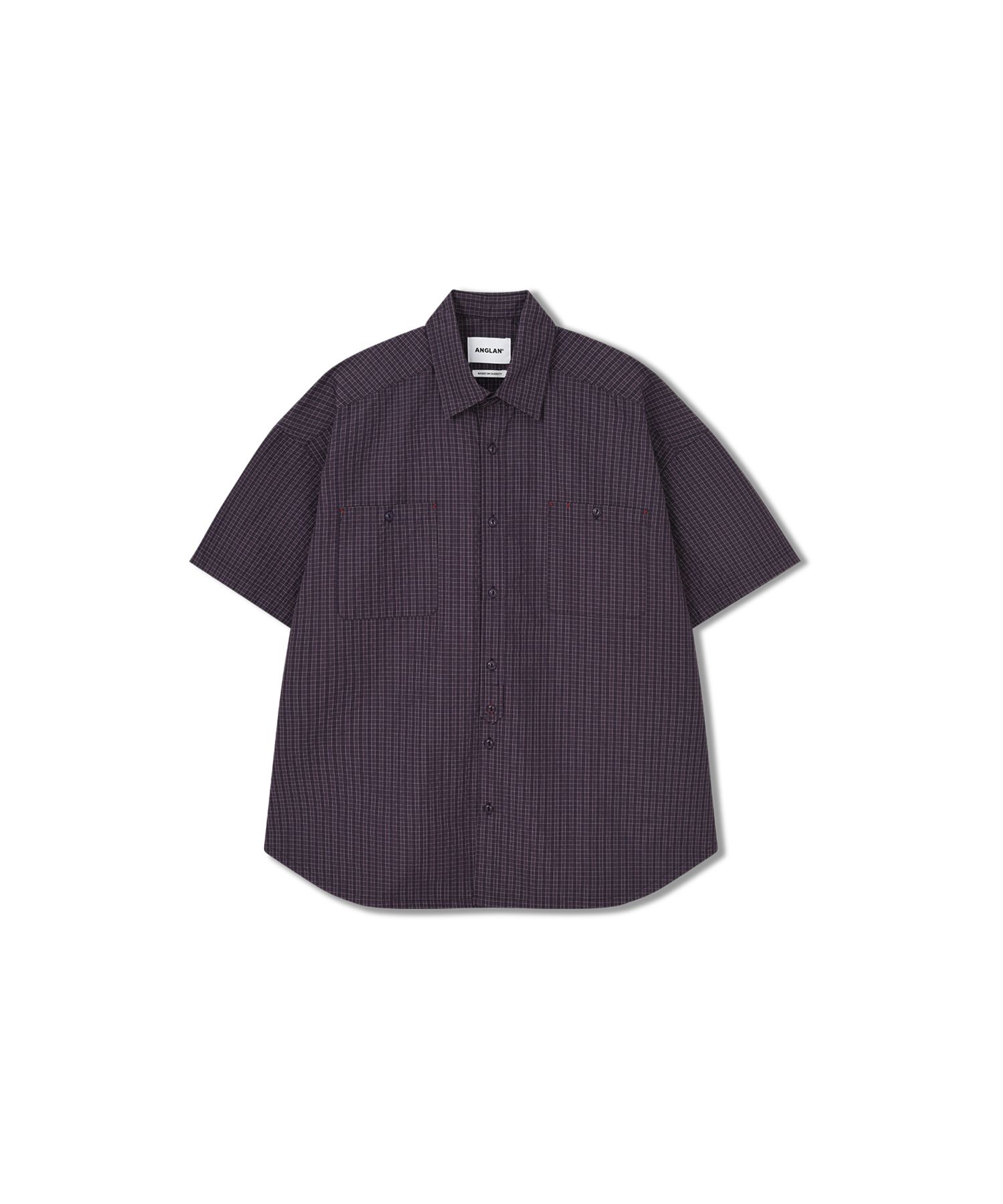トップス ANGLAN Huge Check Work Shirt - Purple MUSINSA | ANGLAN Huge Check Work Shirt - Purple
