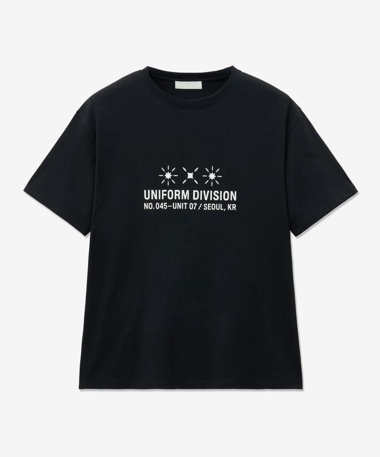 유니폼 반팔 티셔츠 [블랙]