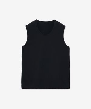 쿨코튼 유넥 슬리브리스 [블랙]