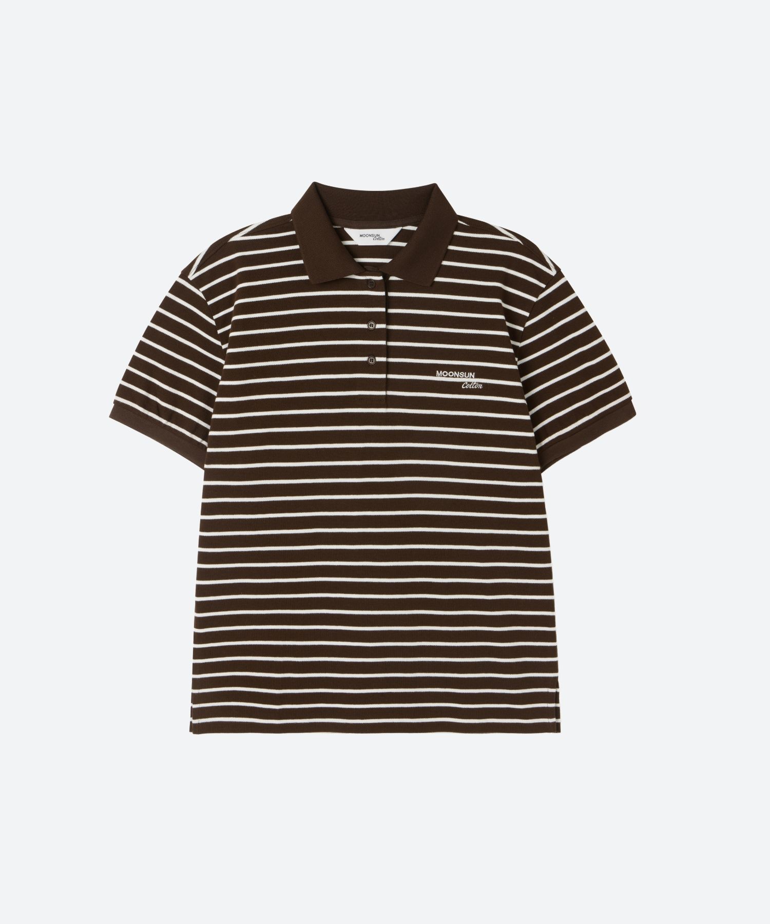 MUSINSA公式 | MOONSUN M.C UNISEX, Stripe PK Half Shirt