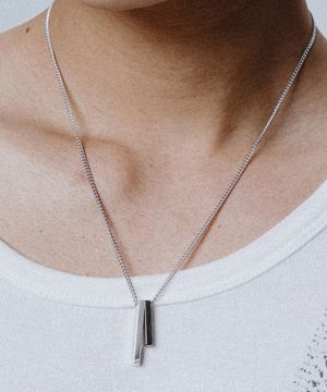 WSM005 Simple Two Bar Necklace