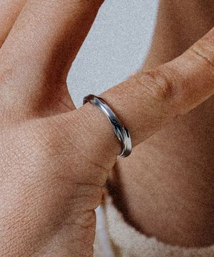 WSM014 Twist Wave Ring