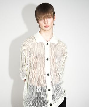 무궁 크로셰 하프 셔츠_아이보리