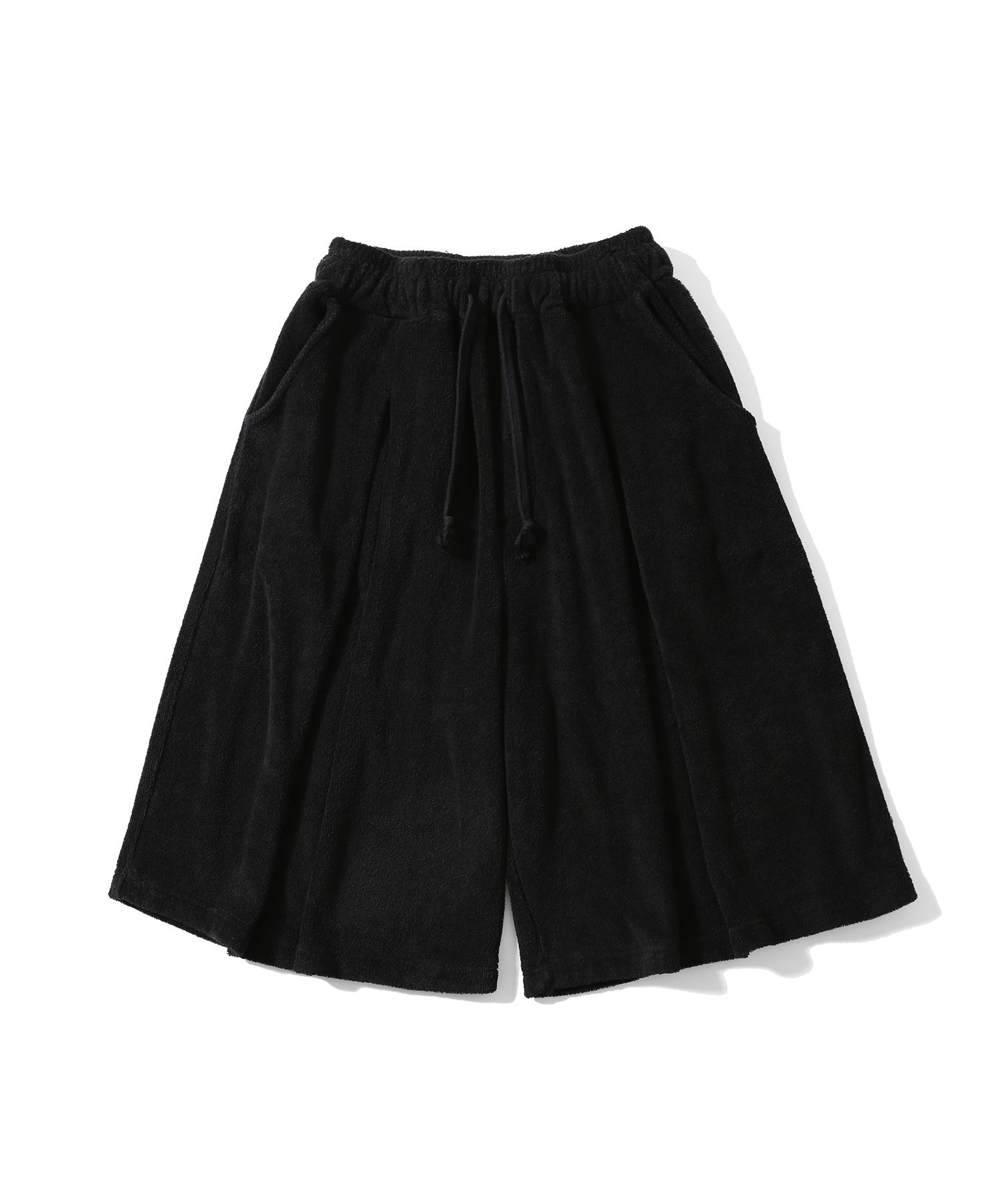 【ANGLAN】25SS★ [AG] Valley Tuck Terry Half Pants MUSINSA | ANGLAN Valley Tuck Terry Half Pants - Black