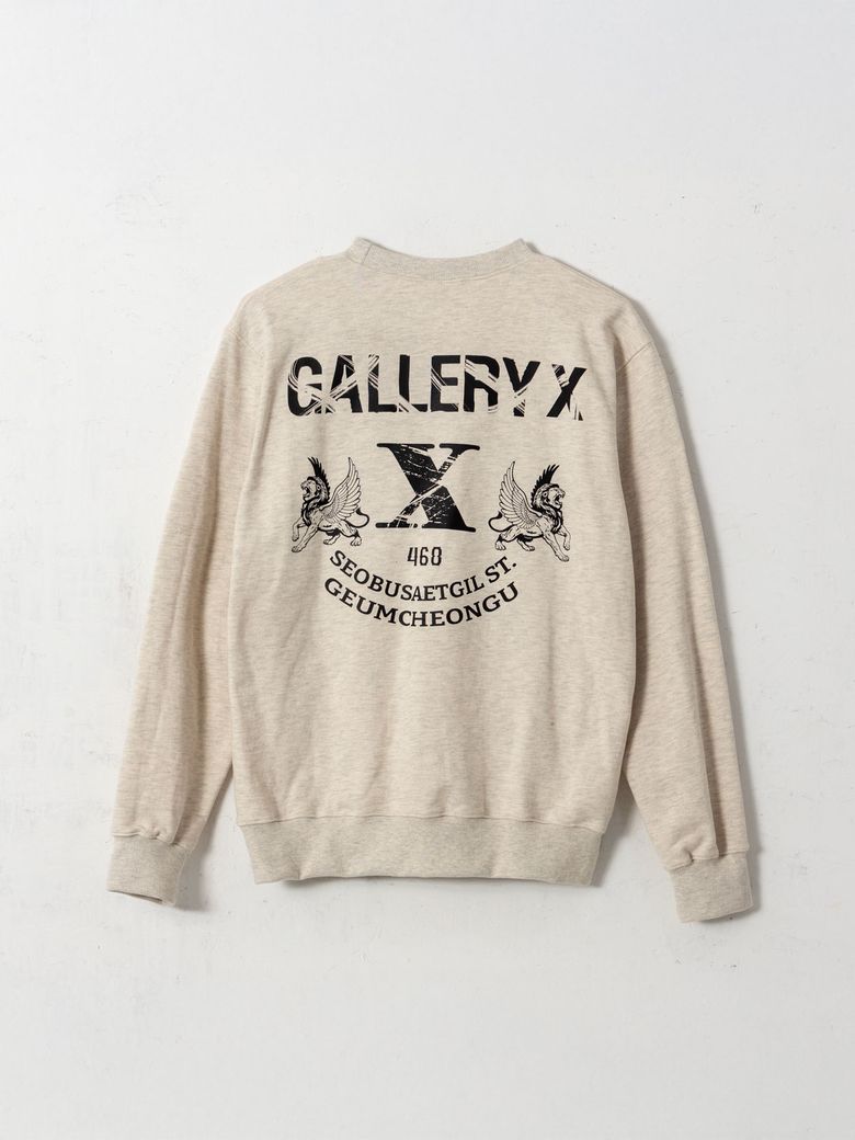 Angel Winged Lions Sweat Shirt Oatmeal (Terry)