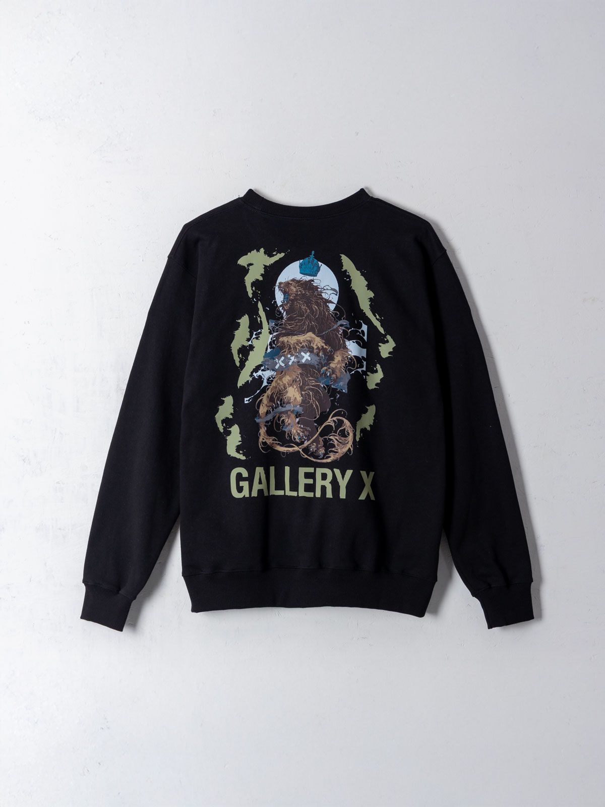 갤러리 엑스(GALLERY X) X-Lion Sweat Shirt Black (Terry)