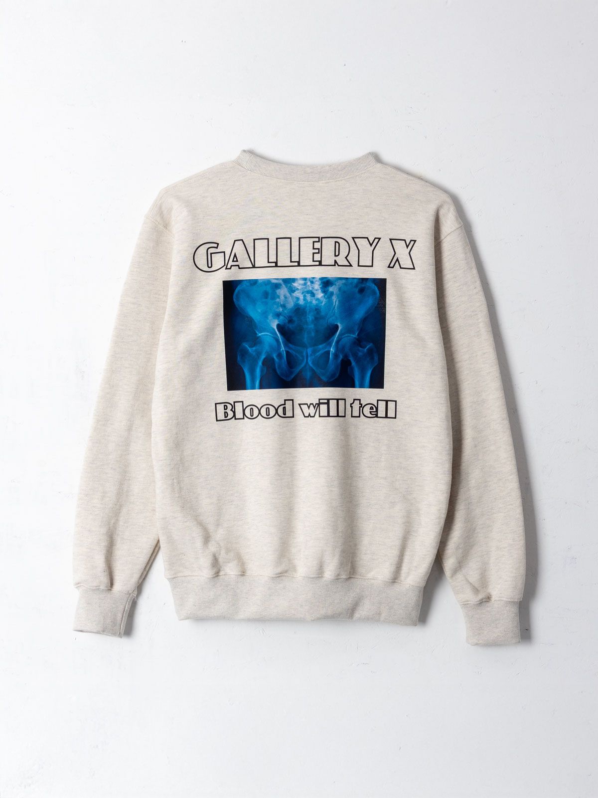 갤러리 엑스(GALLERY X) B.W.T X-ray Sweat Shirt Oatmeal (Terry)
