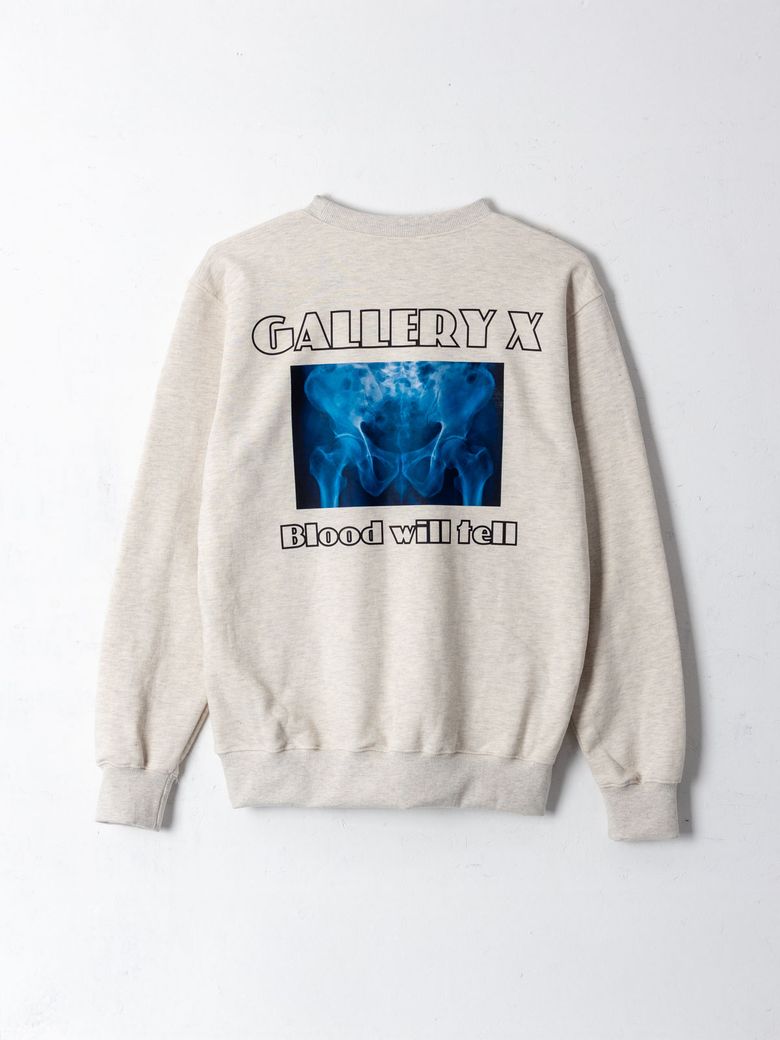 B.W.T X-ray Sweat Shirt Oatmeal (Terry)