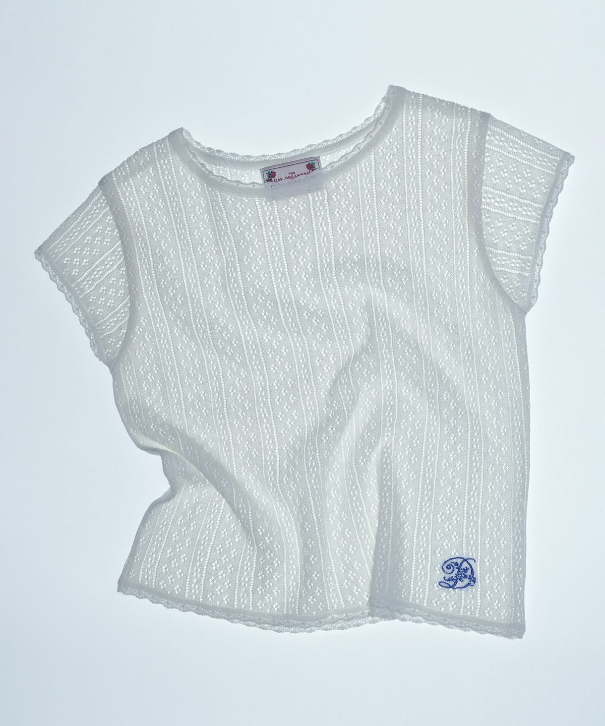 스컬프터(SCULPTOR) Eyelet Knit Tee Ivory