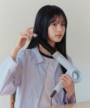 디오 폴드 프리볼트 BLDC 스타일 드라이기 40mm배럴 세트 UN-A9320B+UN-A9300BRI40(헤이즈블루)