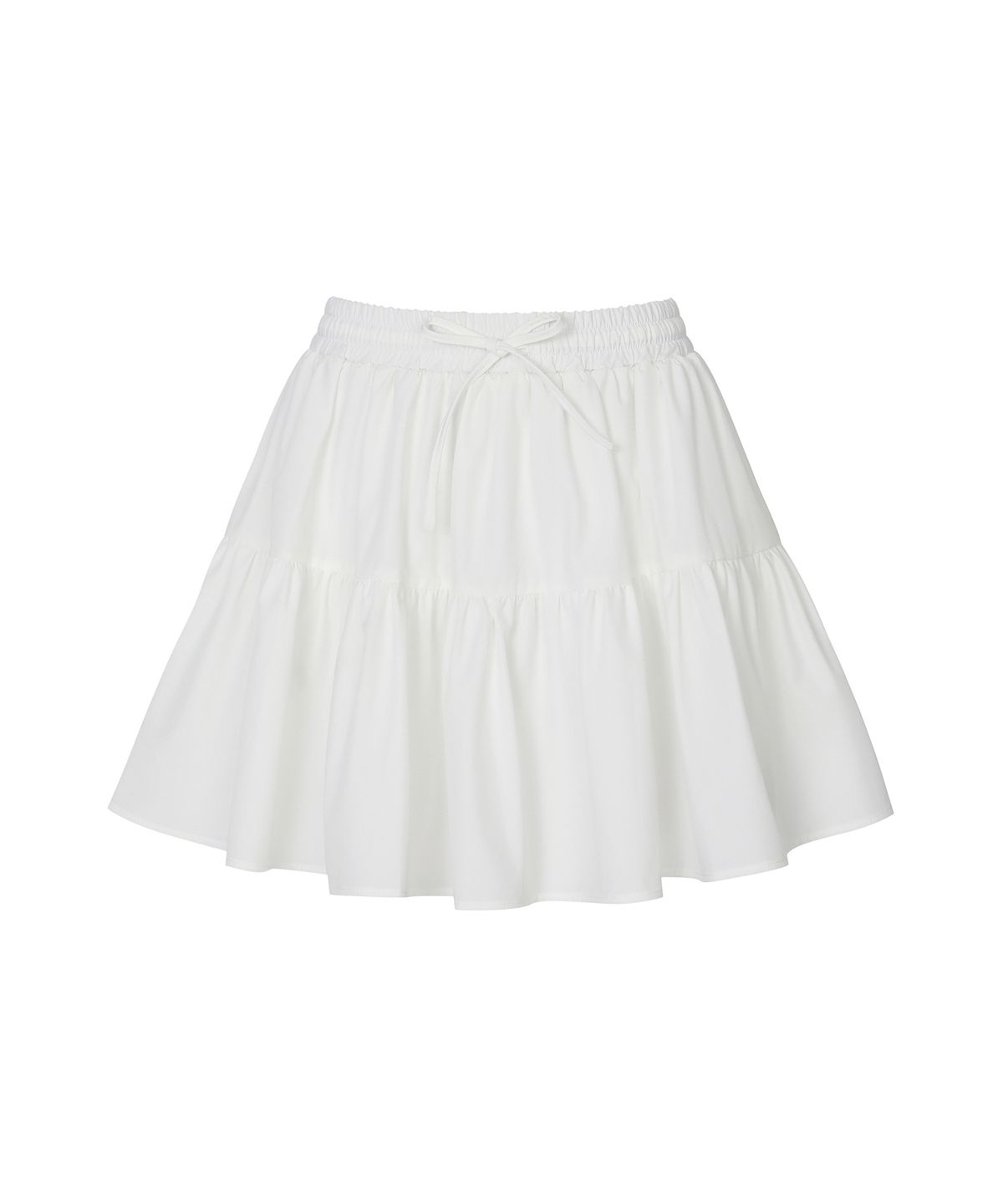 플레이부(PLAYBOO) TIERED BANDING SKIRT W/INNER PANTS_White