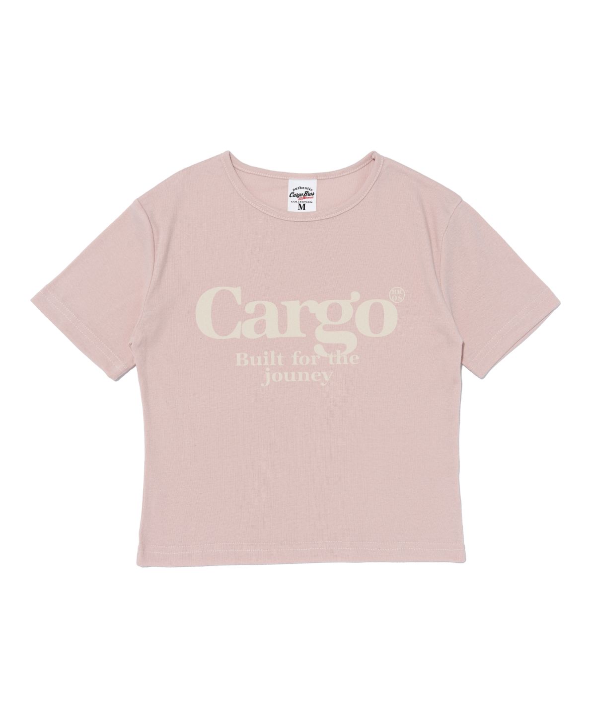카고브로스 포 우먼(CARGOBROS FOR WOMAN) 카고 스트릿 로고 숏 반팔 티셔츠 (핑크)
