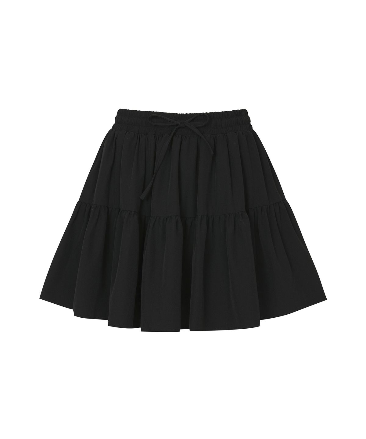 플레이부(PLAYBOO) TIERED BANDING SKIRT W/INNER PANTS_Black