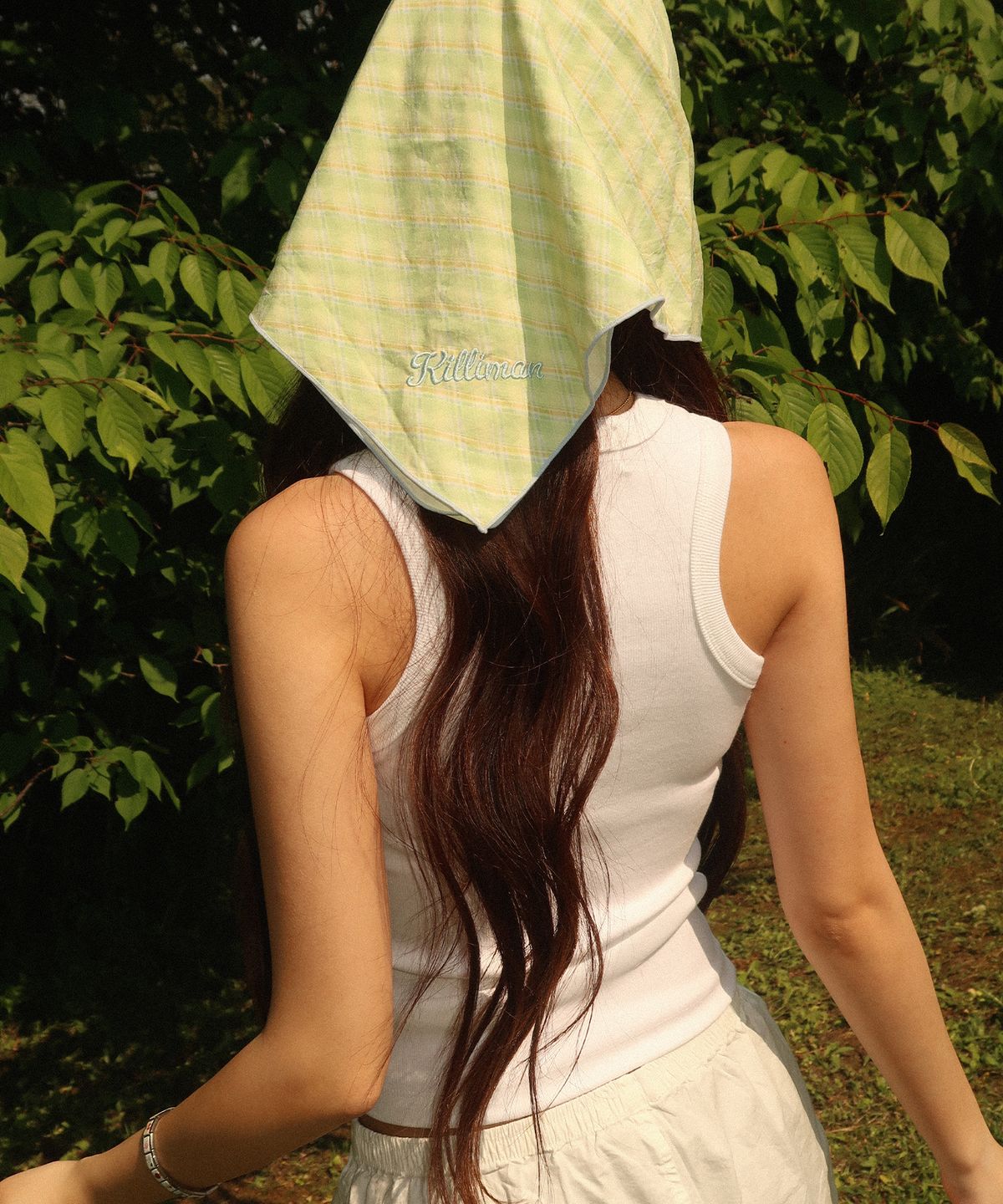 킬리만(KILLIMAN) Sunkisssed Check Scarf - Green