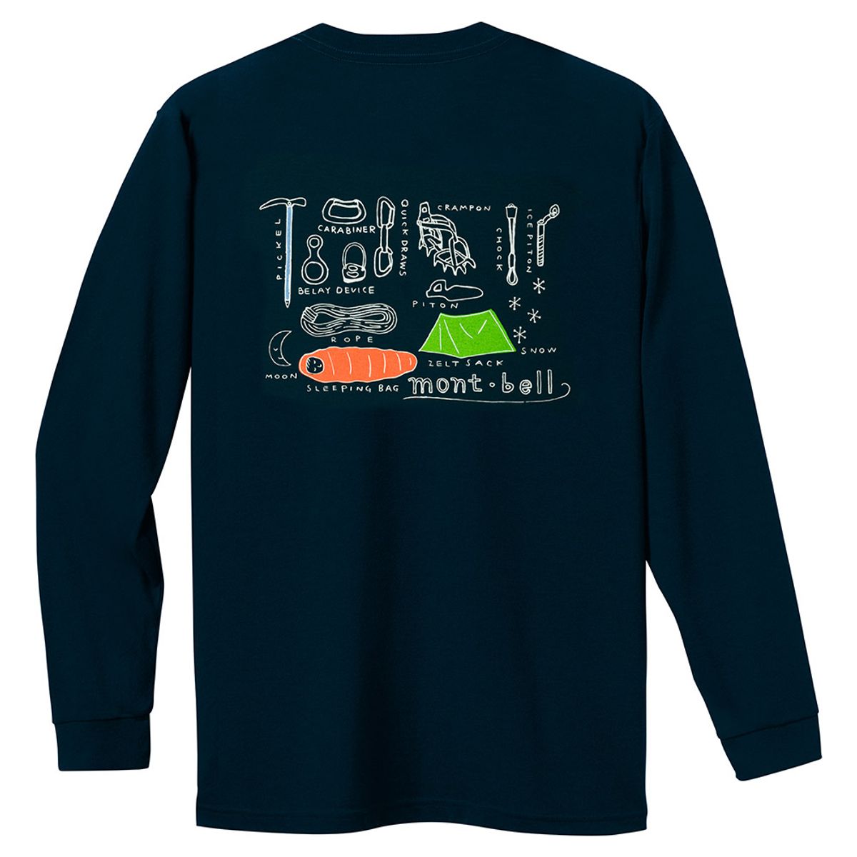 몽벨(MONTBELL) WIC L/S 마운틴기어 T DARK NAVY JBWISURL322