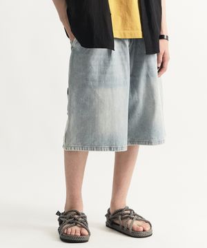 사이드 버튼 카펜더 버뮤다 하프 팬츠