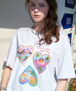 DTP 러브 스테이 반팔티 화이트