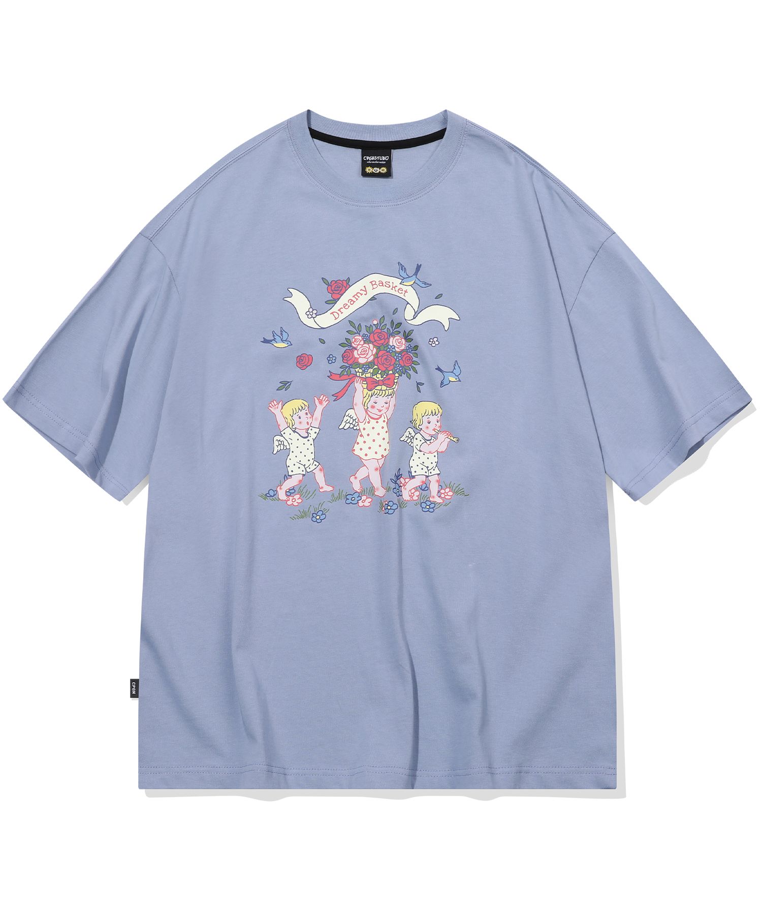 [CPGN STUDIO]★25SS★BASKET ANGEL SHORT SLEEVE T-SHIRT MUSINSA | CPGN STUDIO Basket Angel Short Sleeve T-shirt Blue