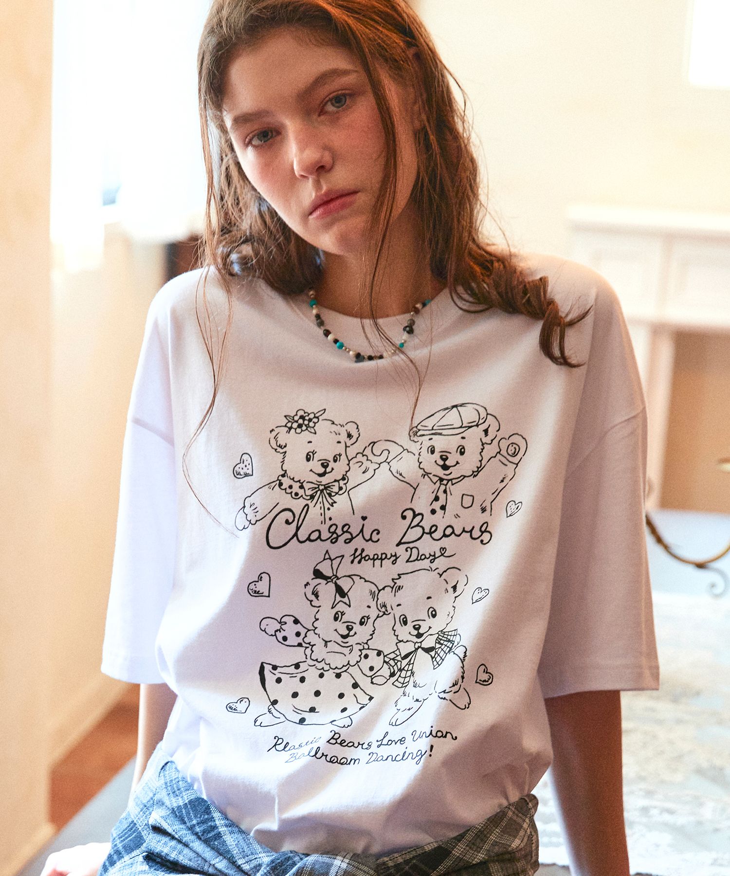 【CPGN STUDIO】24SS★ Peace Bear Pigment Short Sleeve Tee MUSINSA | CPGN STUDIO Piece Bear Pigment Short-Sleeved T