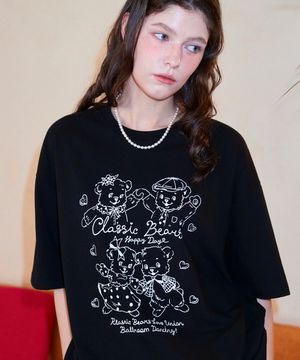 클래식 베어 반팔티 블랙