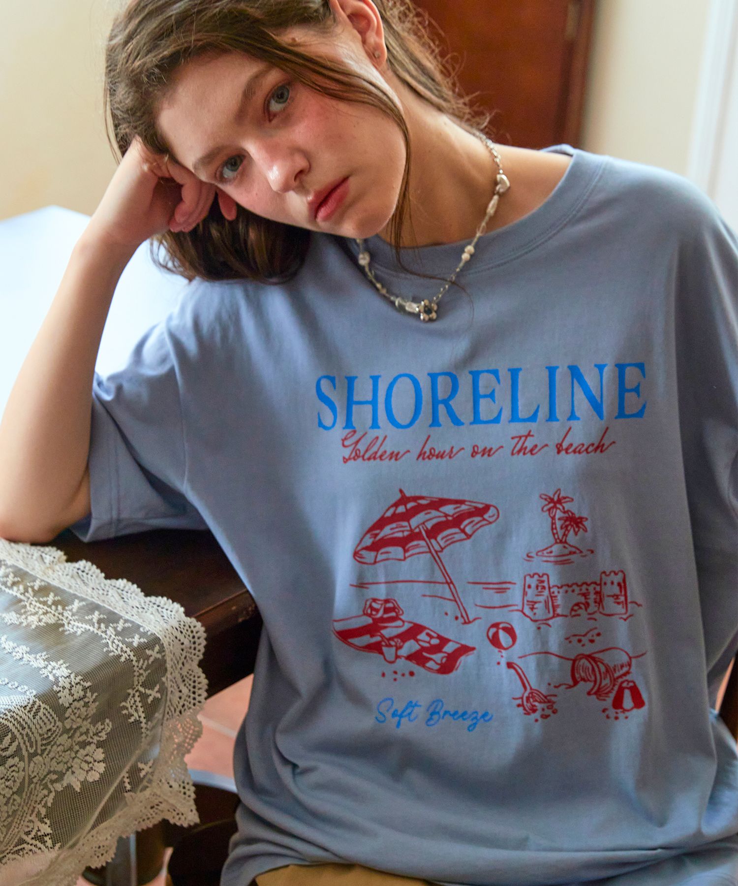 [CPGN STUDIO]25SS★韓国人気★SHORE LINE SHORT SLEEVE T-SHIRT MUSINSA公式 | CPGN STUDIO Shoreline Short Sleeve T-shirt
