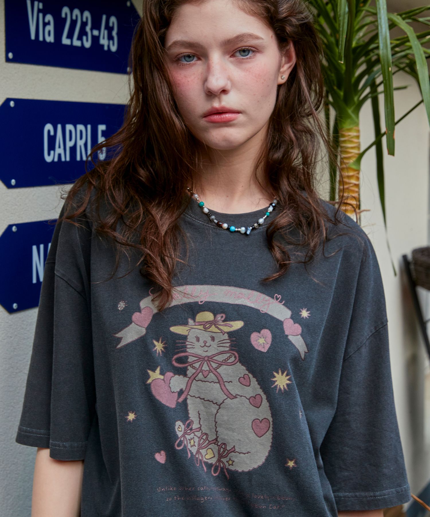 【CPGN】Cats Ribbon 半袖T 2色 MUSINSA | CPGN STUDIO Cats Ribbon Pigment Short Sleeve T