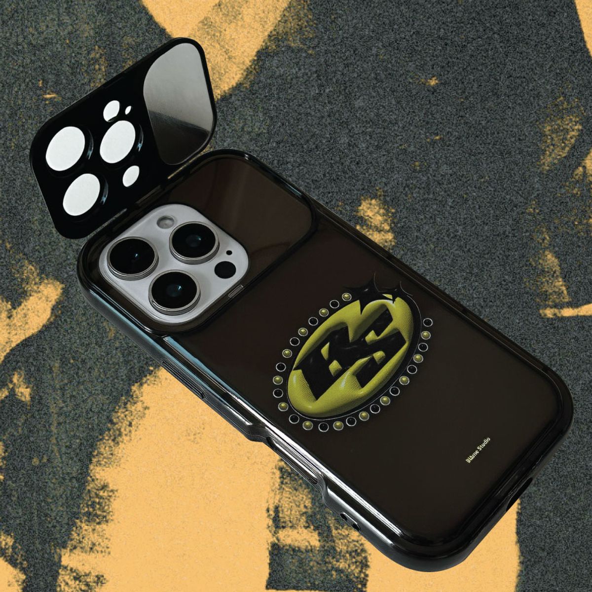블레임 스튜디오(BLAMESTUDIO) Yellow Jewelry logo mirror case