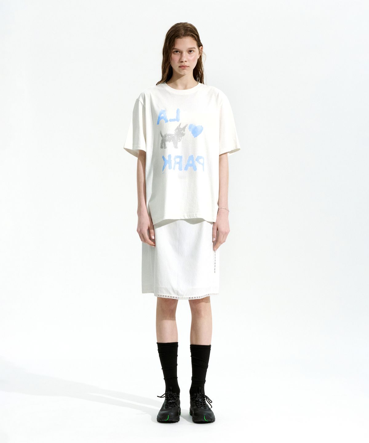 로우클래식(LOW CLASSIC) LOVE PARK T-SHIRT_OFF WHITE [LC267TS14OW]