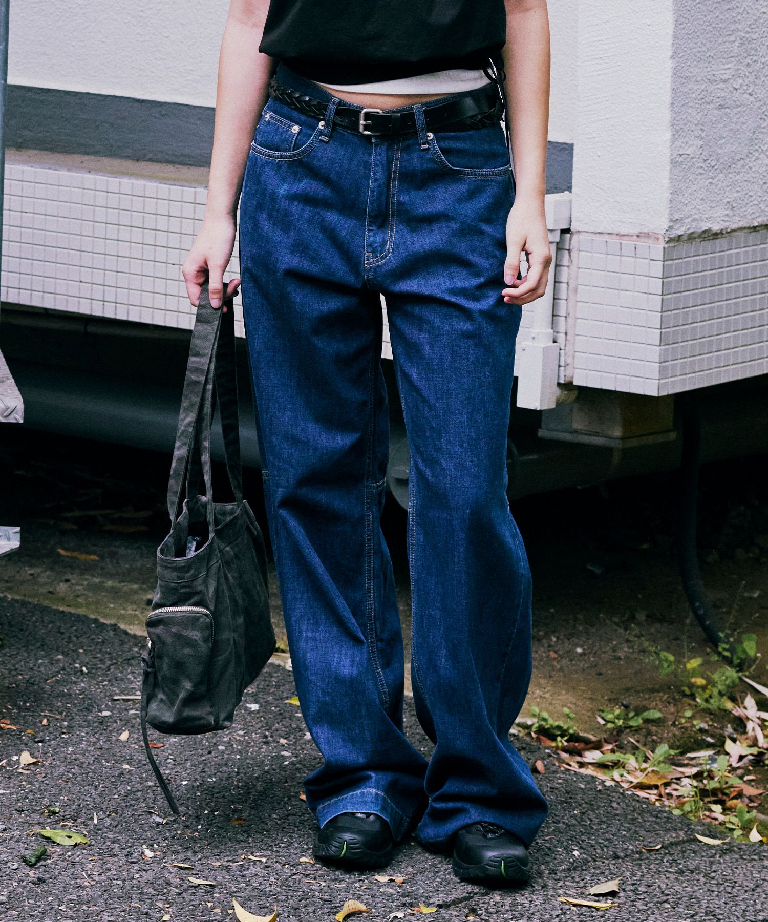 デニム・ジーパン LOW CLASSIC : 25SS / AIRY LOOSE-FIT JEANS (BLUE) MUSINSA | LOW CLASSIC AIRY OVERSIZED JEANS _BLUE_LC252PT23BL