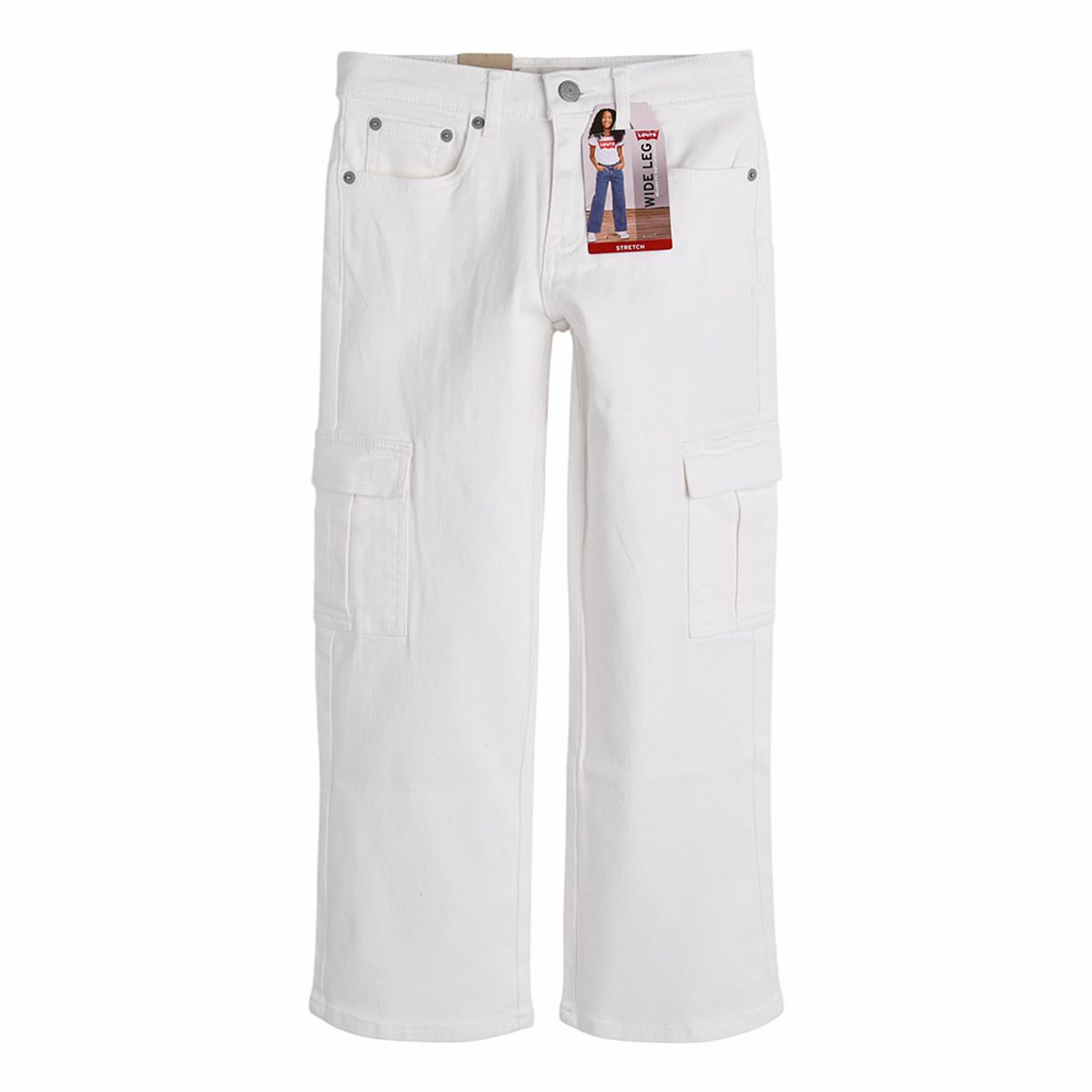 리바이스 키즈(LEVIS KIDS) 94배기카고팬츠 (주니어) 화이트