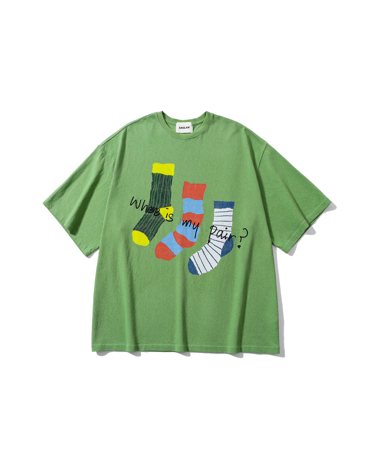 【ANGLAN】25SS★ [AG] Finding Pair Half Tee MUSINSA | ANGLAN Finding Pair Half Tee - Green