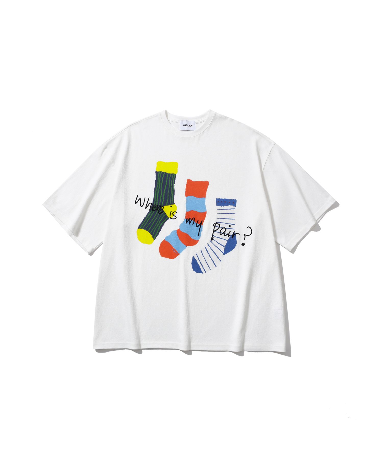 【ANGLAN】25SS★ [AG] Finding Pair Half Tee MUSINSA | ANGLAN Finding Pair Half Tee - White