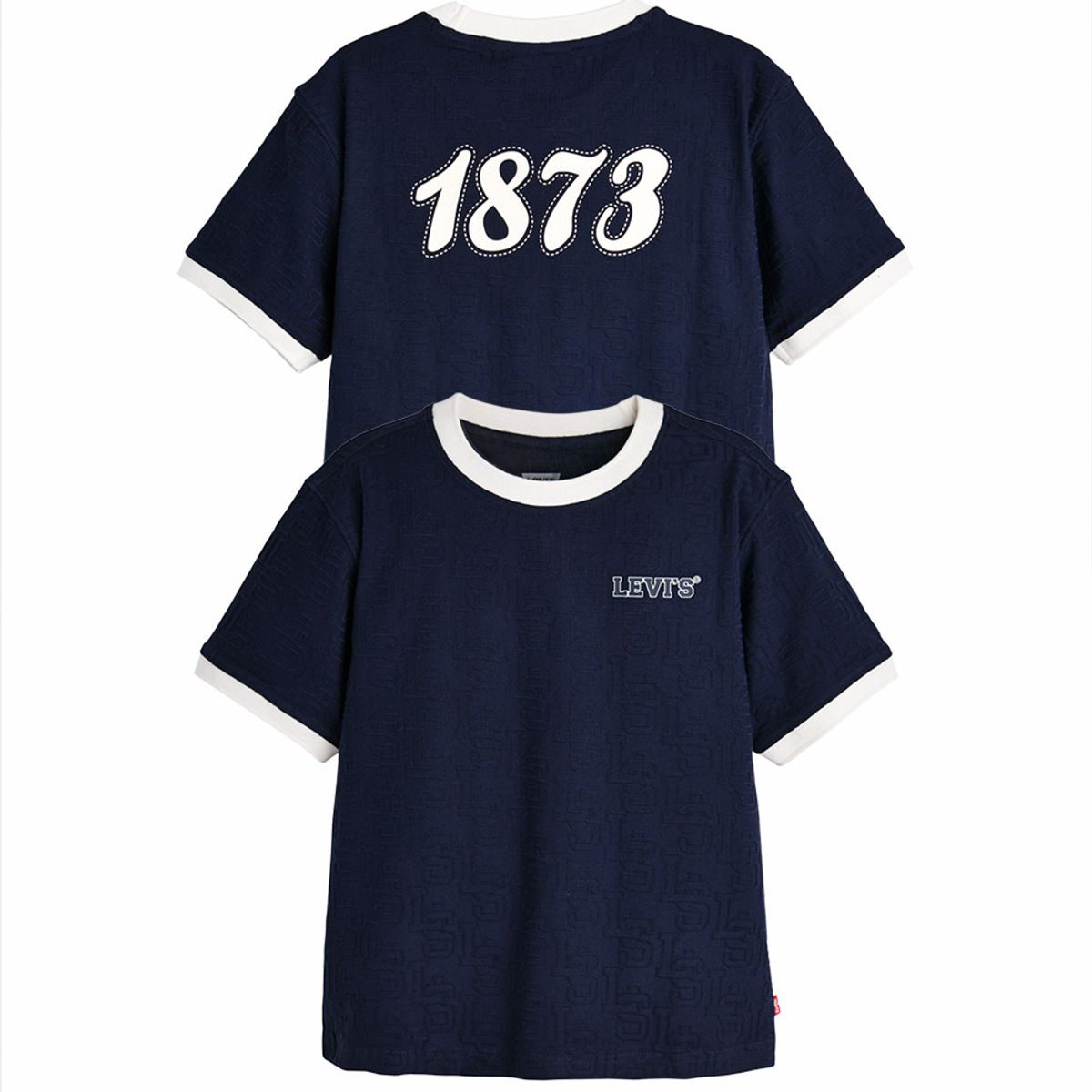 리바이스 키즈(LEVIS KIDS) LVC로고자카드반팔티 (주니어) 네이비