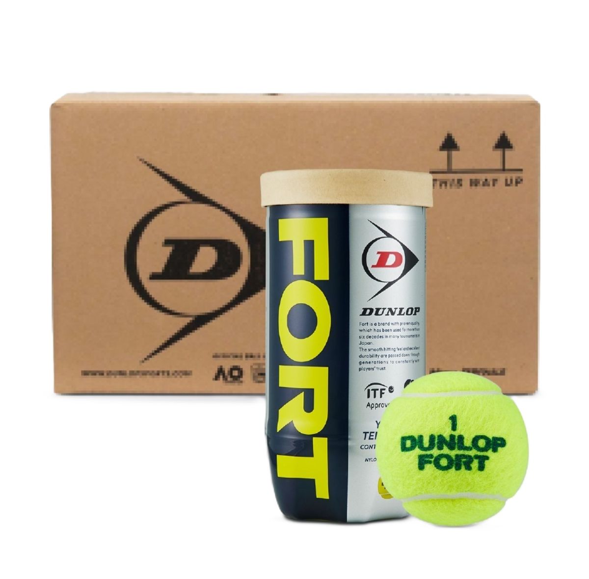 던롭 라켓(DUNLOP RACKET) 던롭 포트 테니스공(공인구, 시합구) 30캔(60구)